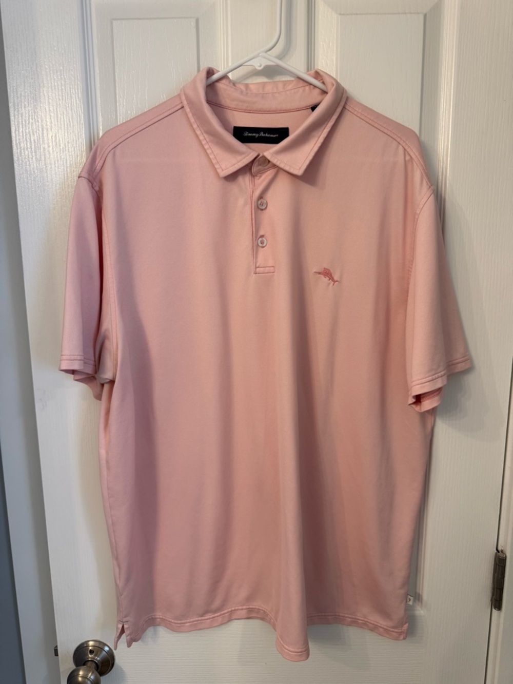 Tommy Bahama Pale Pink Men’s Polo with logo Size XXL